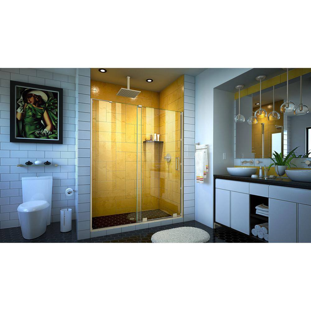 DreamLine Mirage-Z 60 in. W x 72 in. H Frameless Sliding Shower Door in Brushed Nickel SHDR-1960724-04