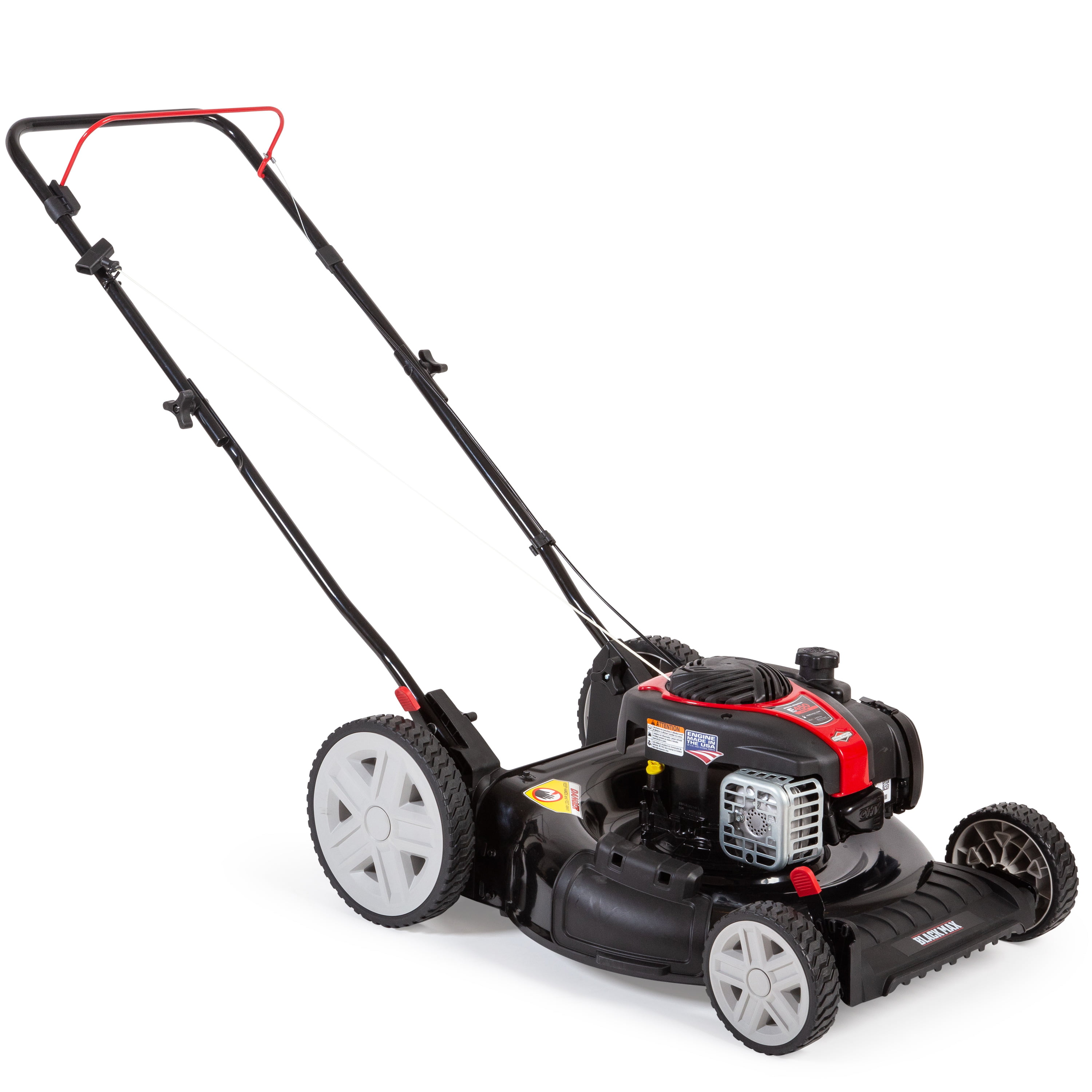 Black Max 21-Inch 125cc Gas Push Mower with Briggs & Stratton Engine