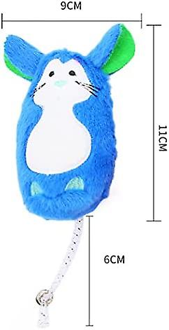 Yoitea Cat Mouse Toy Plush - 3pcs Soft Interactive Biteproof Stuffed Kitten Play Toy Pet Chew Toy Cat Teaser Toy