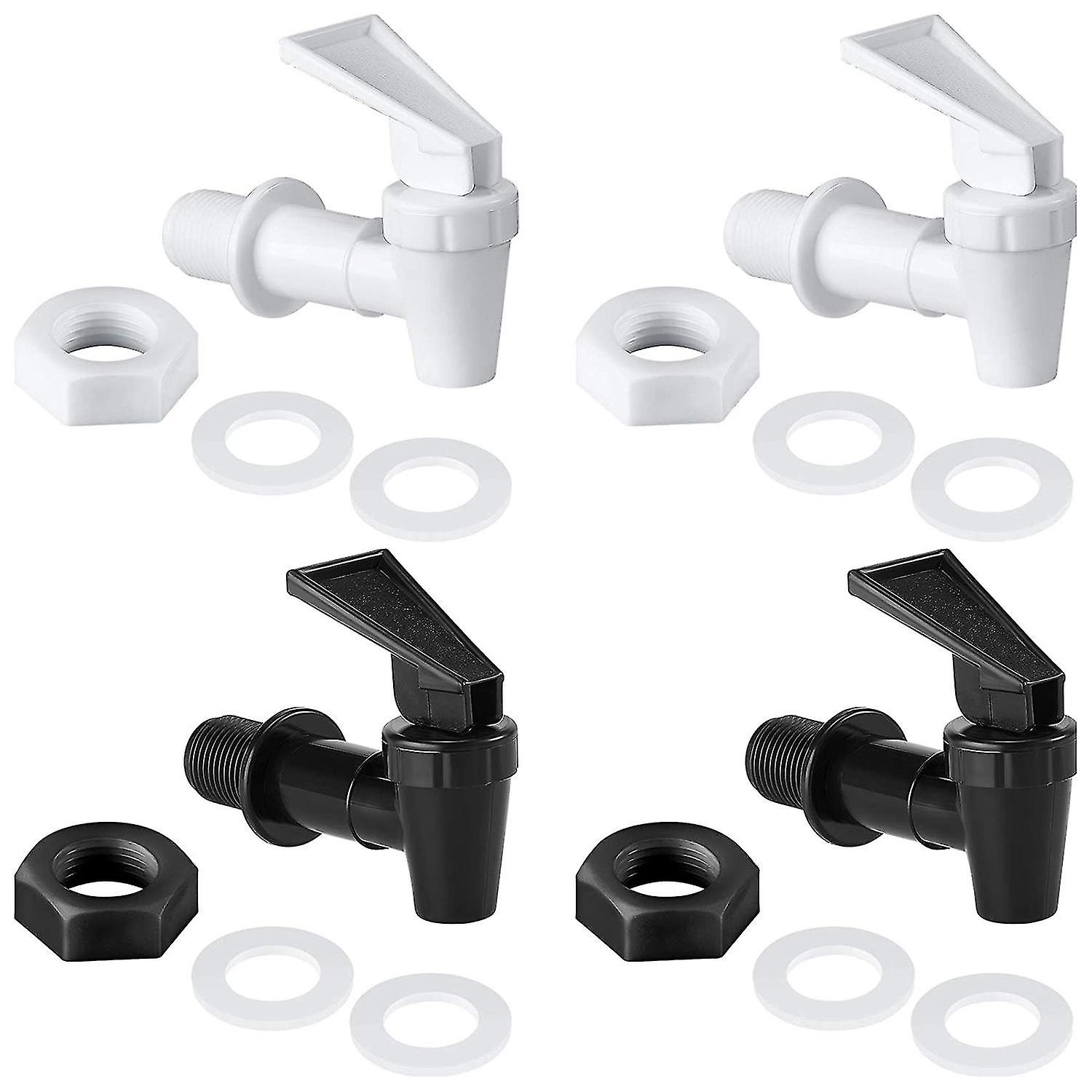 4 Sets Replacement Cooler Faucet Water Bottle Jug， Dispenser Tap Spigot Spout Water Beverage Lever