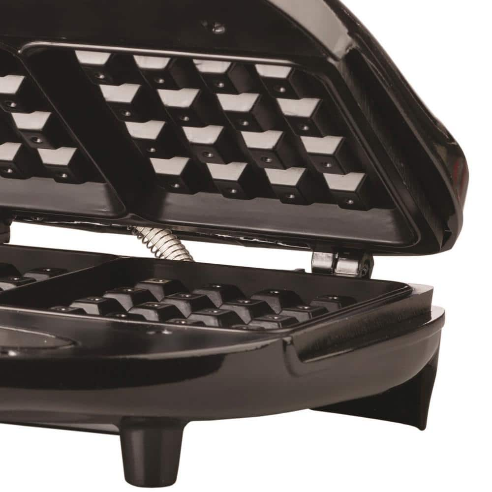 Brentwood Appliances 750 W Dual Black Nonstick Waffle Maker TS-243