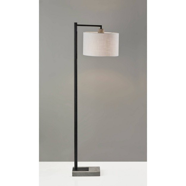 Devin Floor Lamp Black Adesso