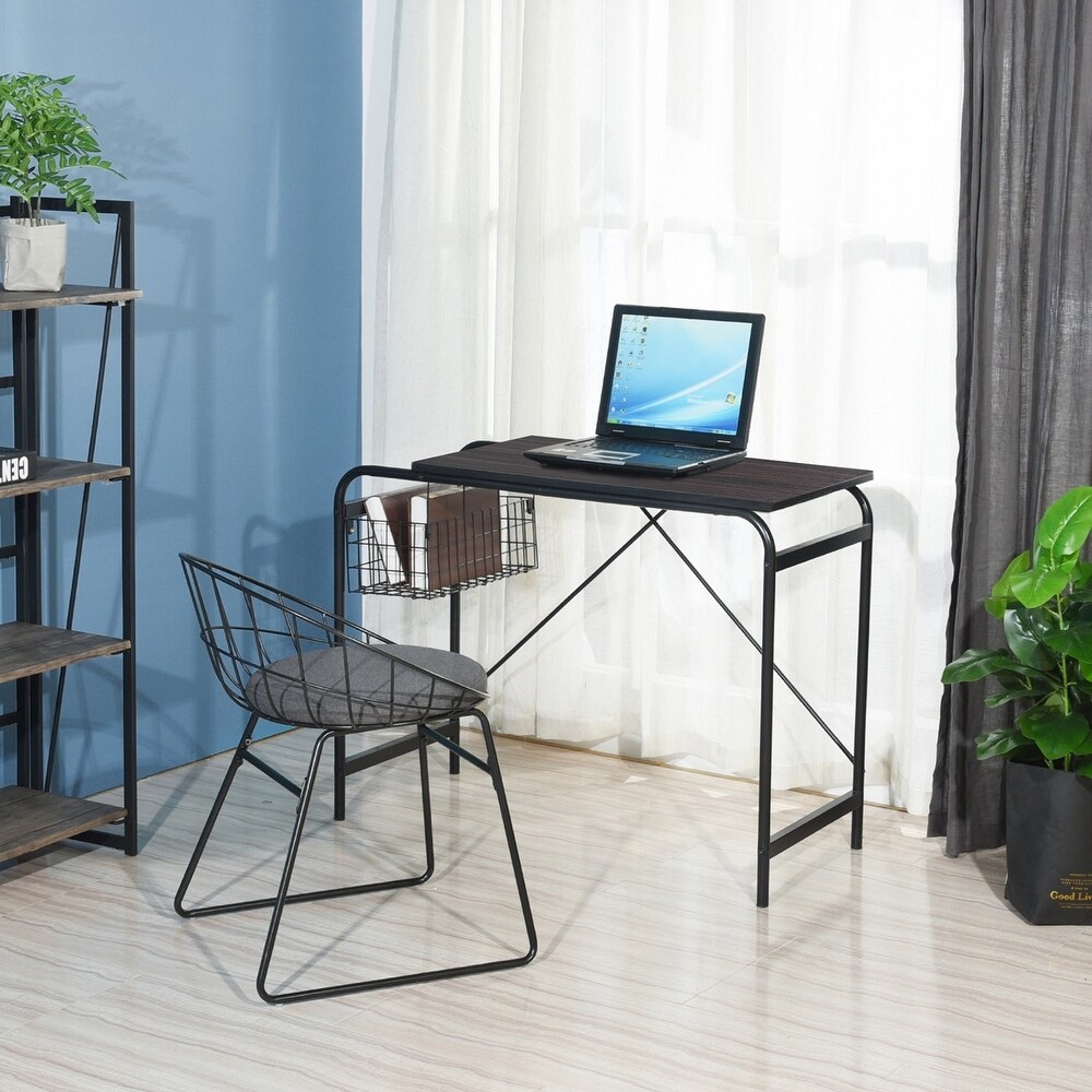 Modern Style Computer Desk/ Home office desk With Wire Storage Basket Easy Assembly Suitable for Home and Business Ect