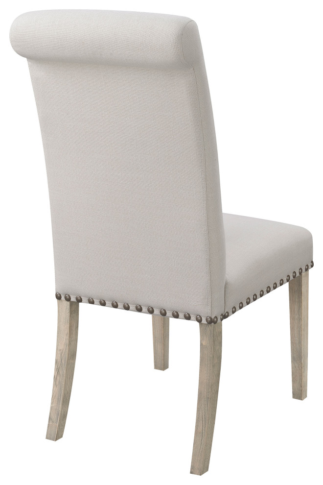 Salem Upholstered Side Chairs Rustic Smoke and Grey  Set of 2   Modern   Dining Chairs   by Modon  Houzz