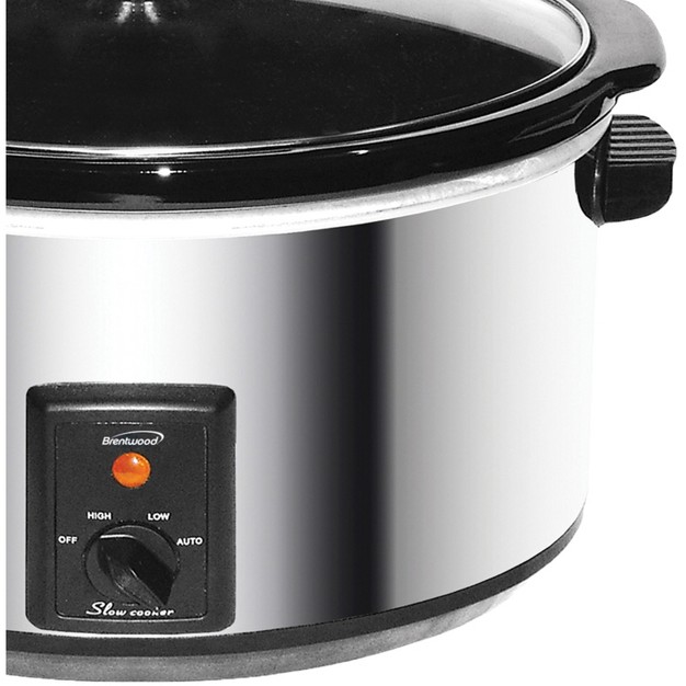 Brentwood 8 qt 360 watt Stainless Steel Slow Cooker