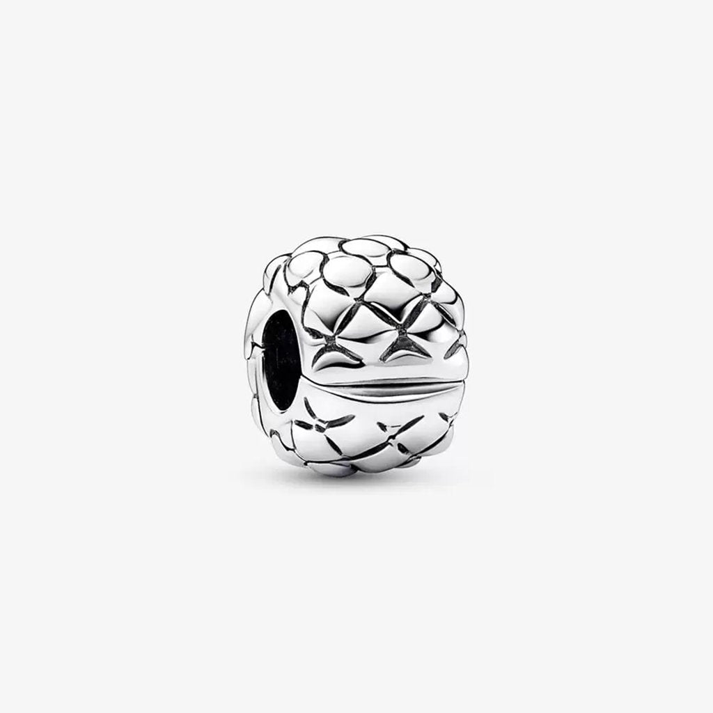 PANDORA  Studded Clip Charm in Sterling Silver