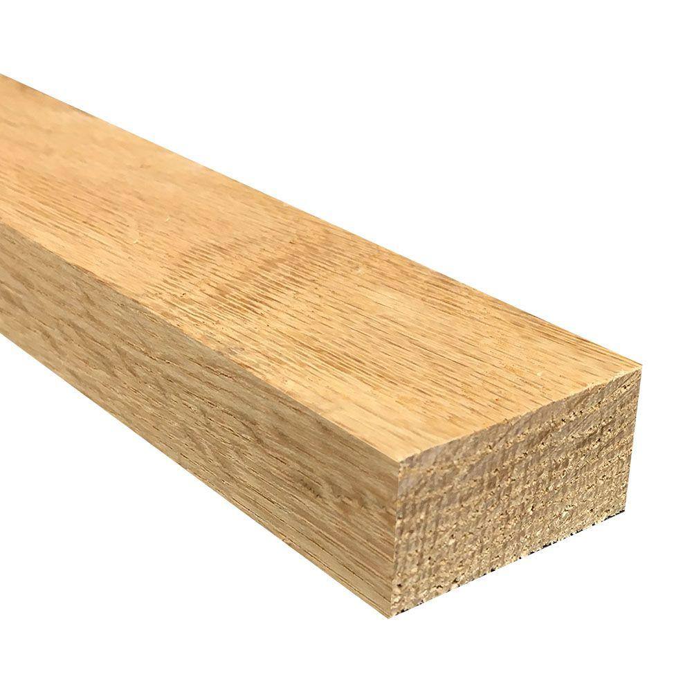 Weaber 1 in. x 2 in. x Random Length S4S Oak Hardwood Board 22050