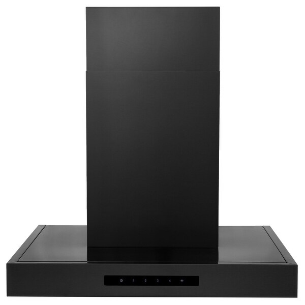 ZLINE Black Stainless Convertible Vent Wall Mount Range Hood