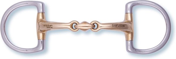 Stübben Anatomic D-Ring Horse Bit， 16-mm