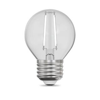 Feit Electric 60-Watt Equivalent G16.5 E26 Standard Dimmable White Filament CEC Clear Glass LED Light Bulb Soft White 2700K (2-Pack) GM1660927CAWFILHDRP2