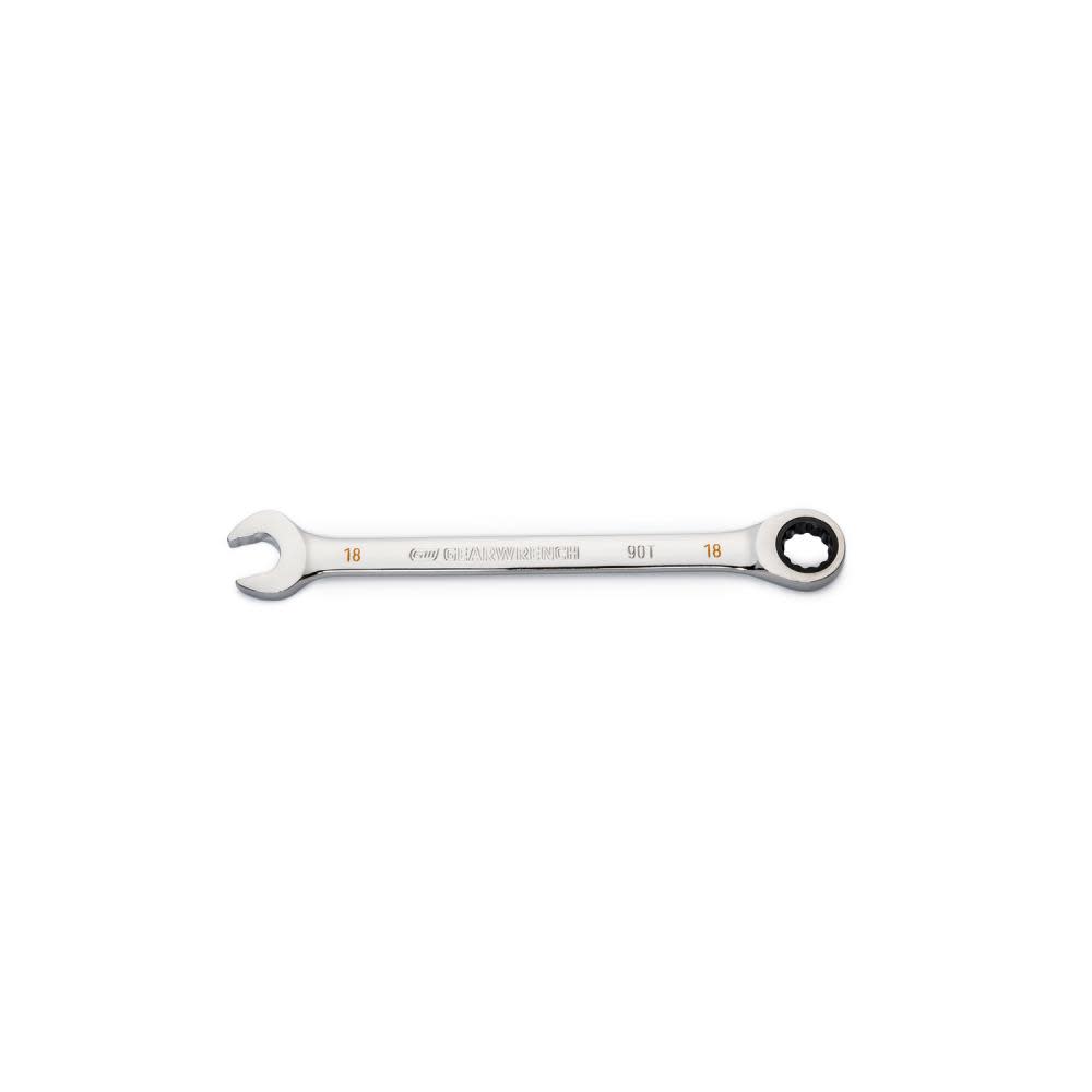 18mm 90T 12 Point Ratcheting Combination Wrench ;