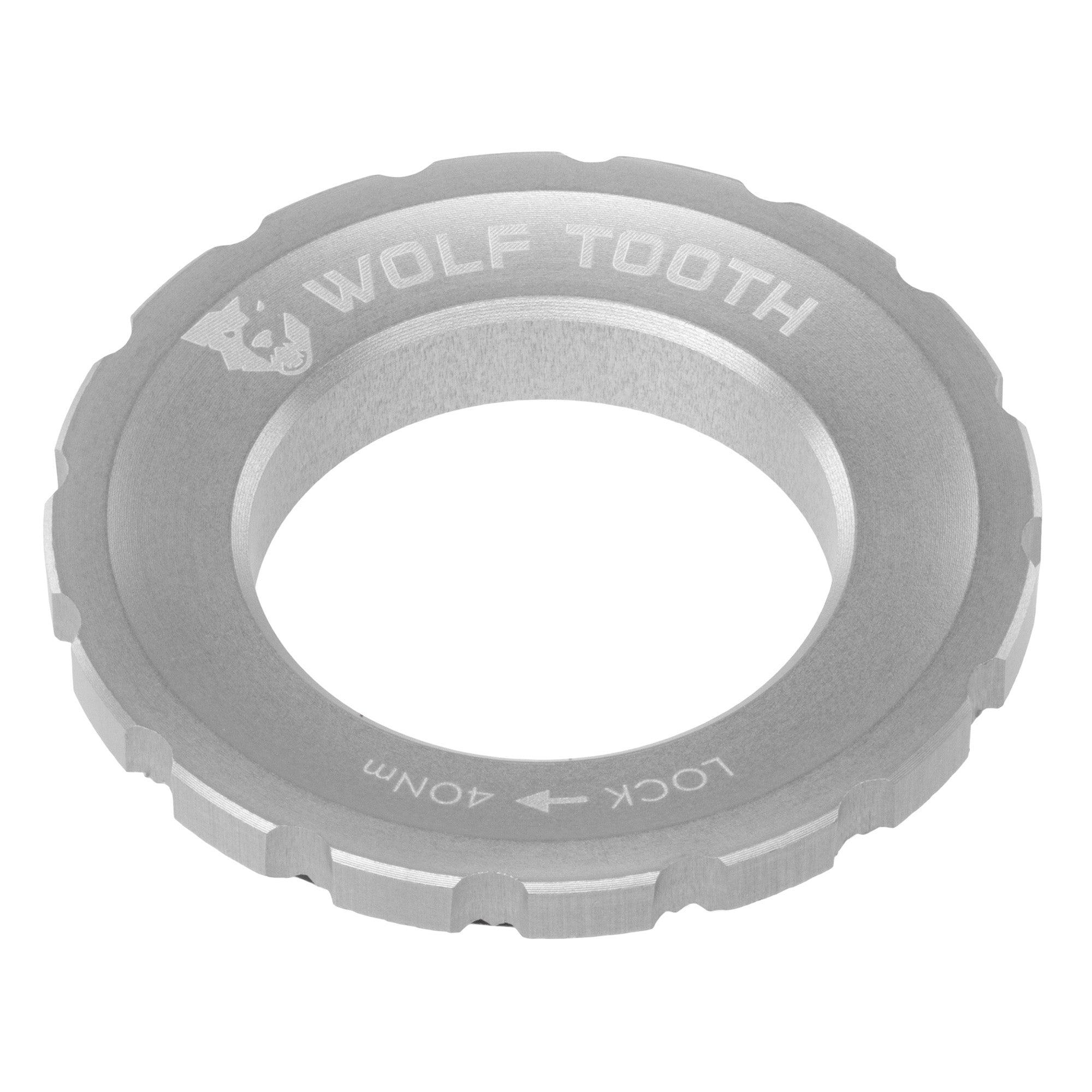 Wolf Tooth Components Centerlock Rotor Lockring - Silver