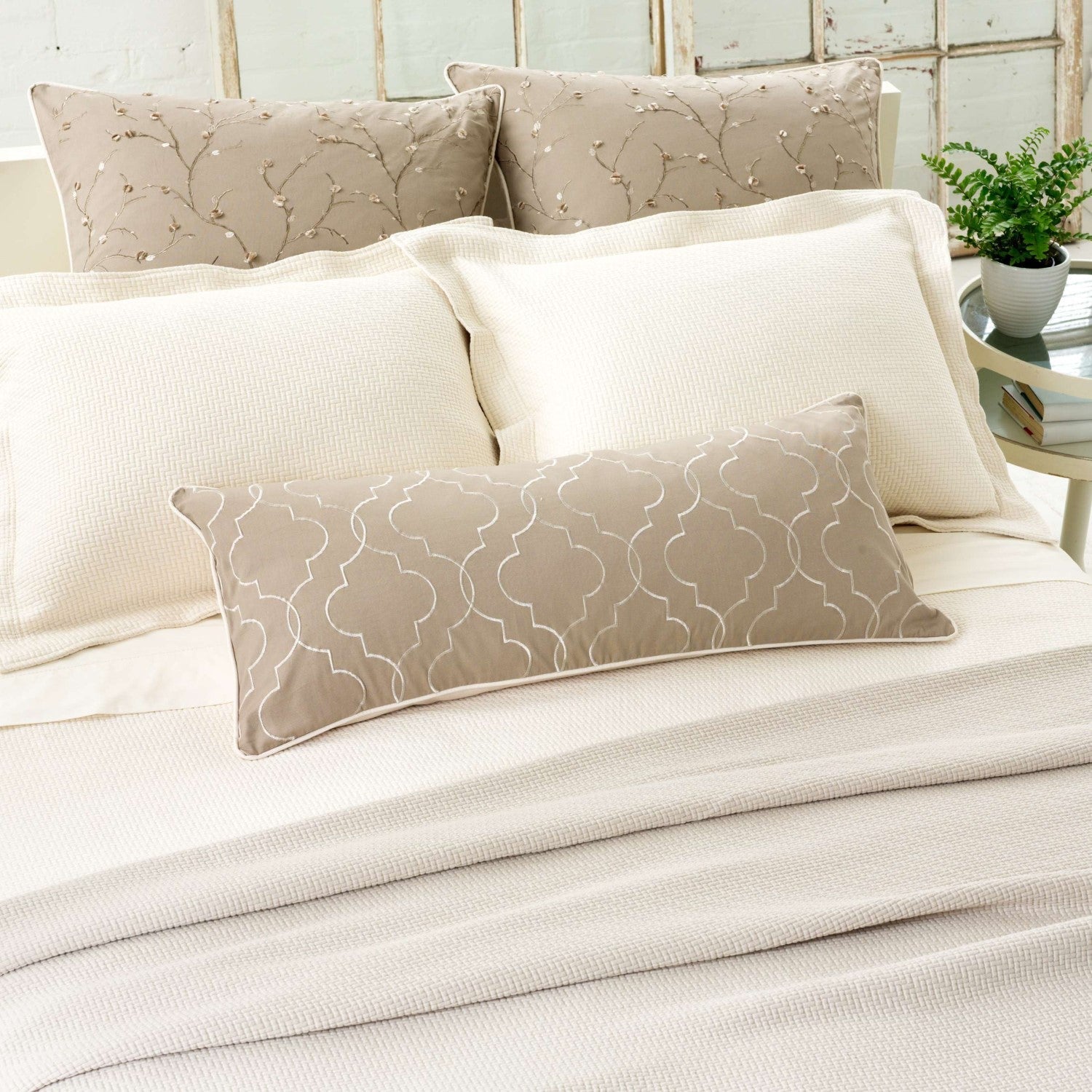 Interlaken Ivory Matelasse Sham