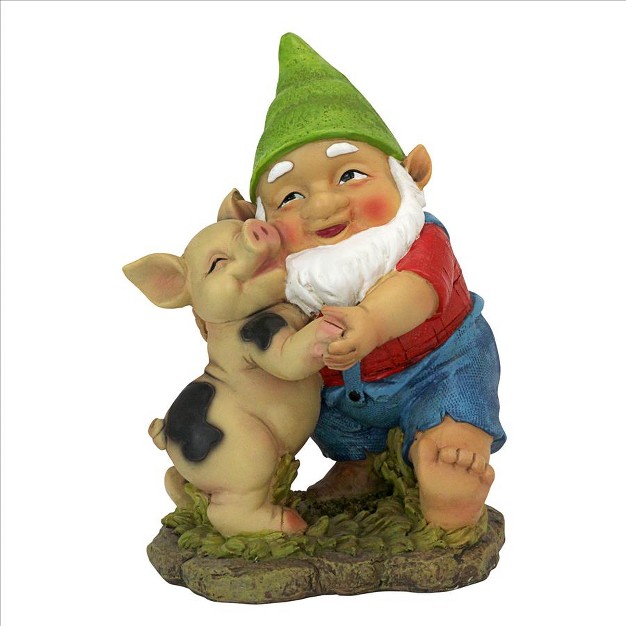 Design Toscano Happy As A Pig In Slop Garden Gnome Statue