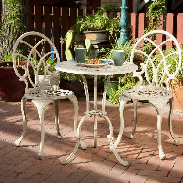 Charleston Aluminum Copper Bistro Set by Christopher Knight Home