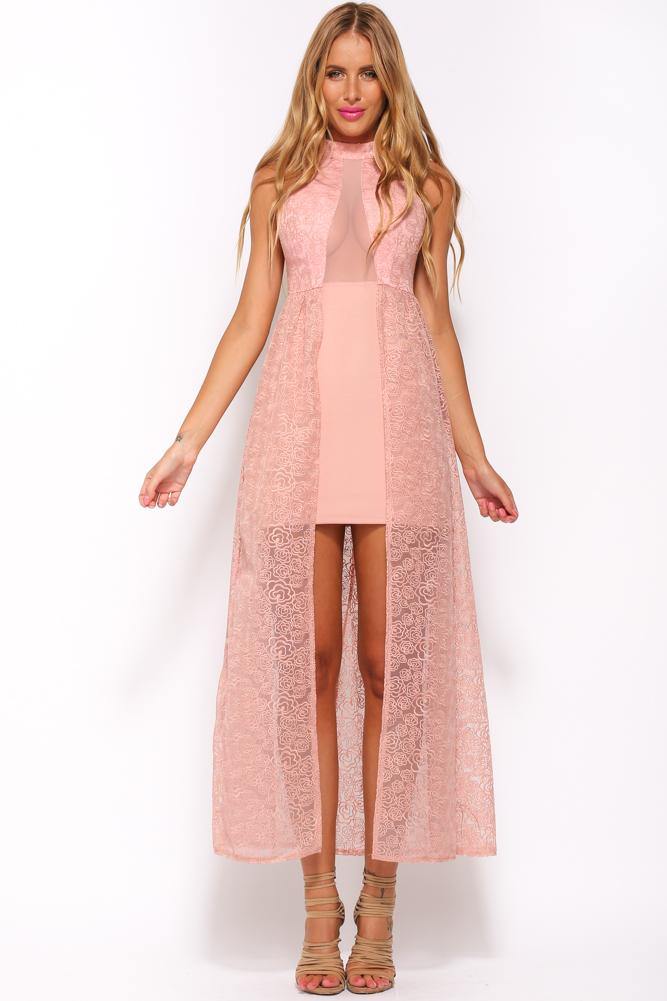 Hearing Bells Maxi Dress Pink