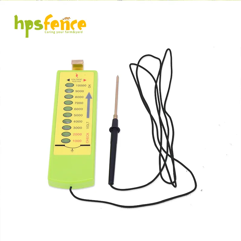 Adjustable high voltage livestock fence tester  1000 10000v for farming