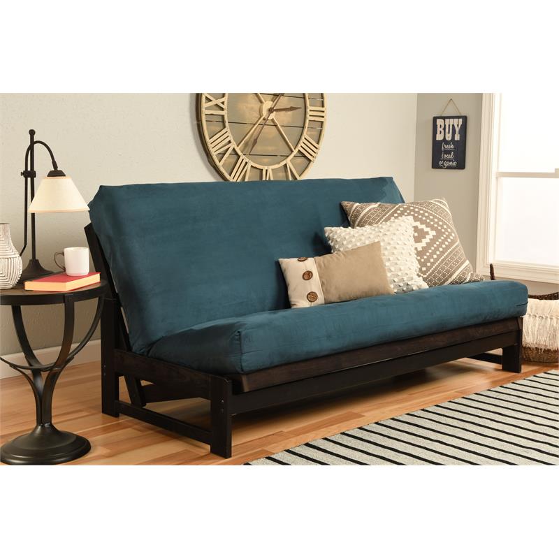 Kodiak Furniture Full-size Futon Cover in Suede Blue Fabric