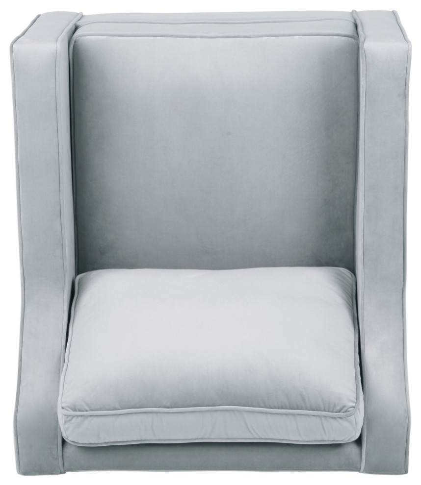 Desdemona Velvet Club Chair   Transitional   Armchairs And Accent Chairs   by GDFStudio  Houzz