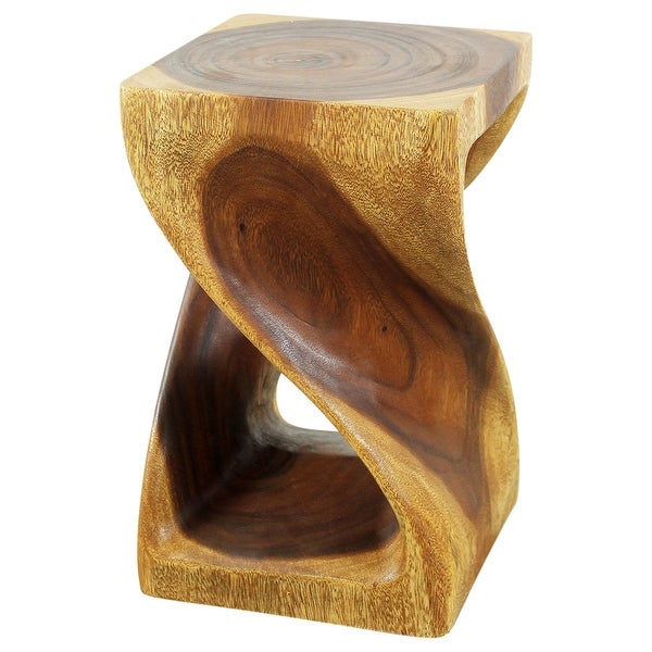 Haussmann? Original Wood Twist Stool 10 X 10 X 16 In High Walnut Oil - 10 x 10 x 16