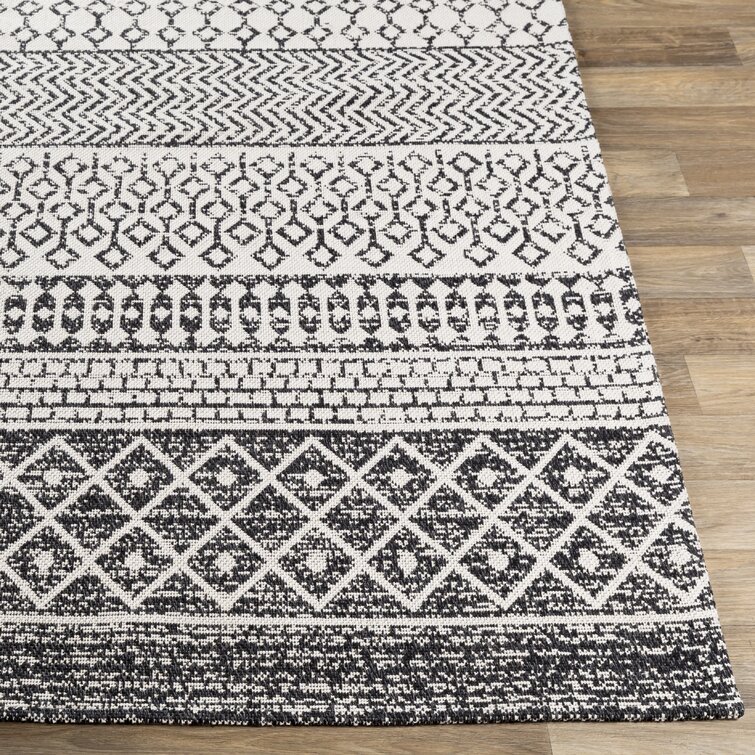 Enloe Cotton Black/Cream Rug