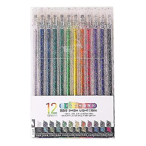 Color Neutral Glitter Pen 12 Colors Set