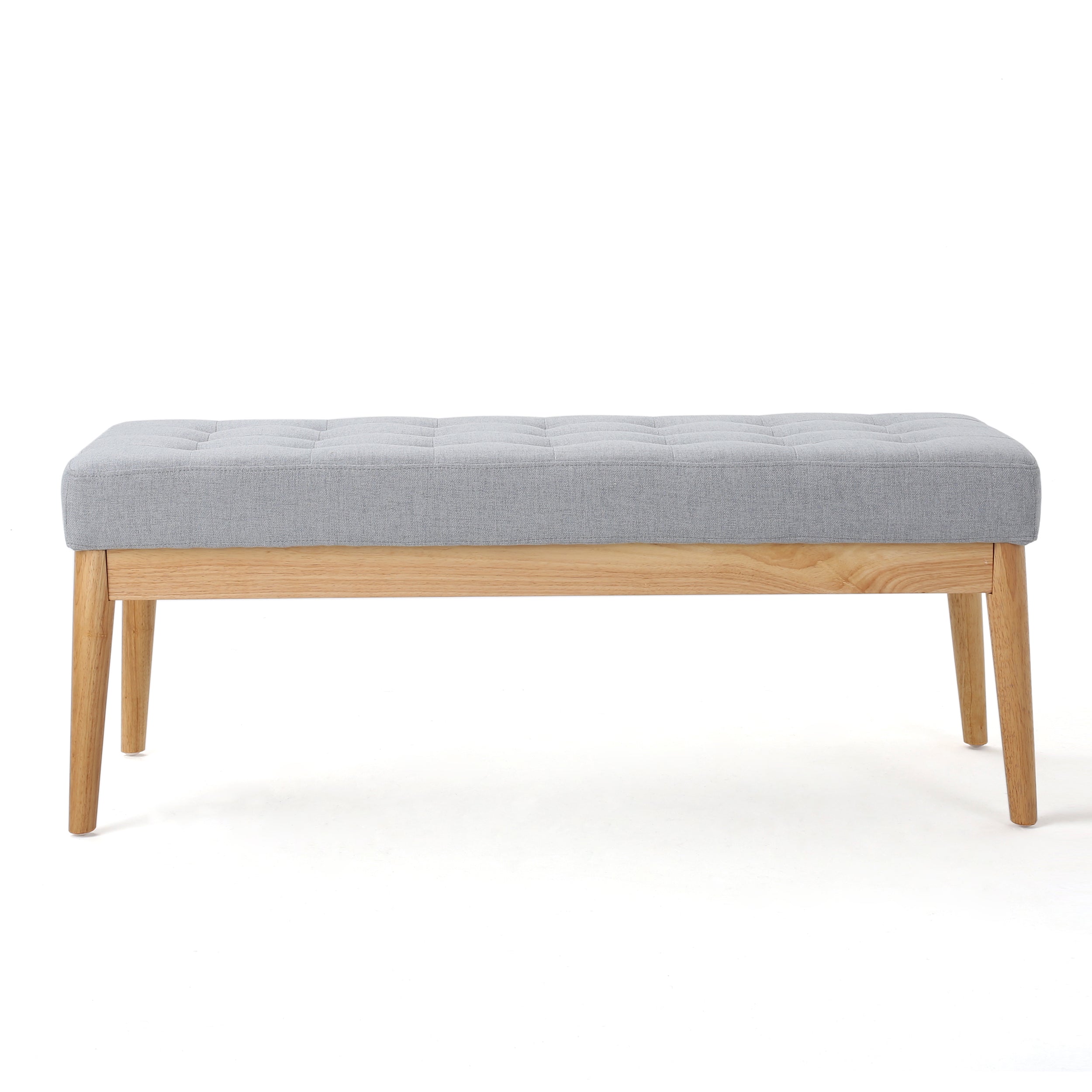 Anglo Modern Mid-Century Fabric Bench