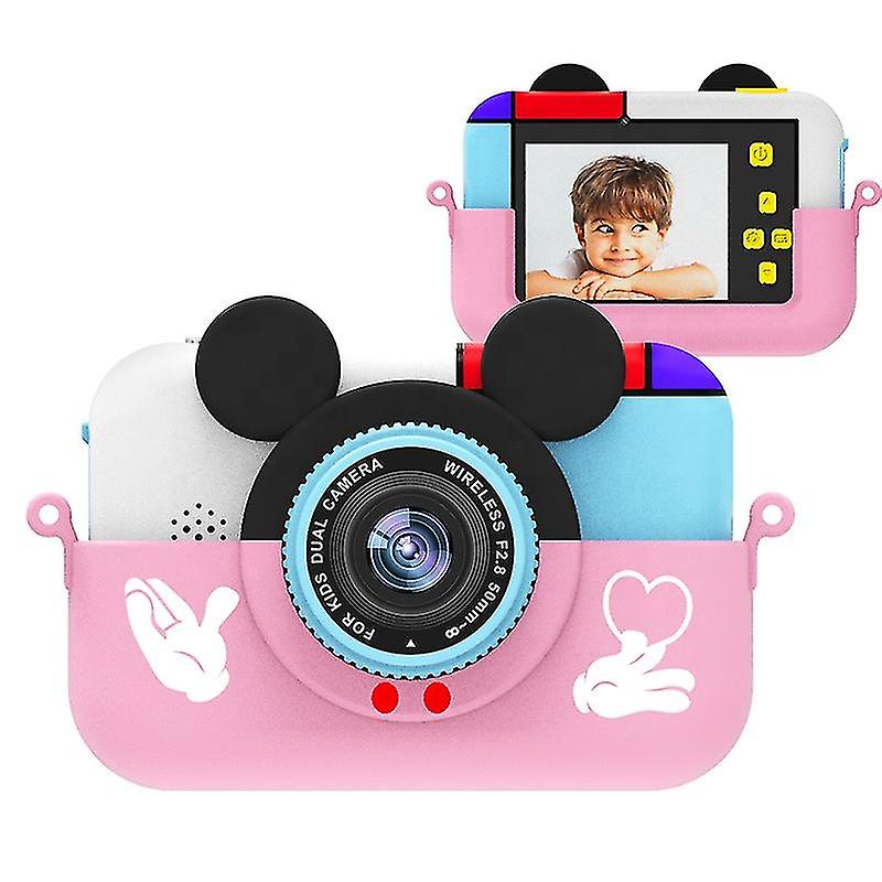 Boys Girl  Mouse Kids Camera 2.4 Inch 1080p Hd Fun Dual Digital Camera Game Toy