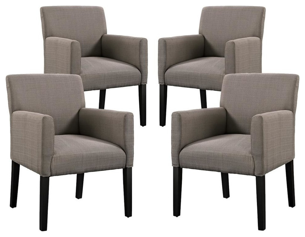 Chloe Armchairs  Set of 4   Transitional   Dining Chairs   by Homesquare  Houzz