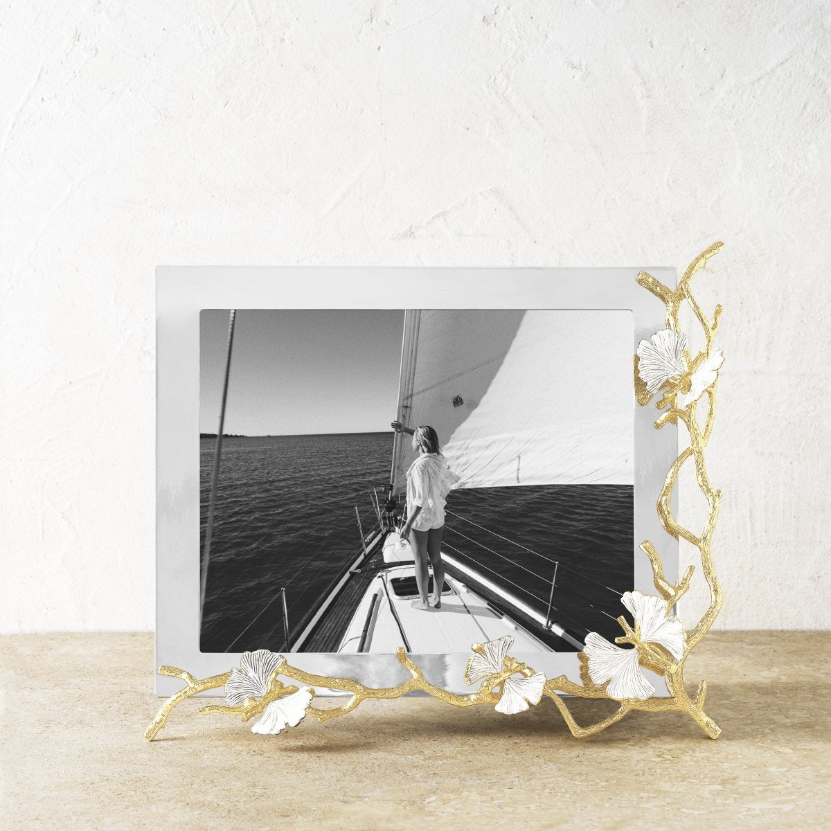 Butterfly Ginkgo Gold Reflective Frame