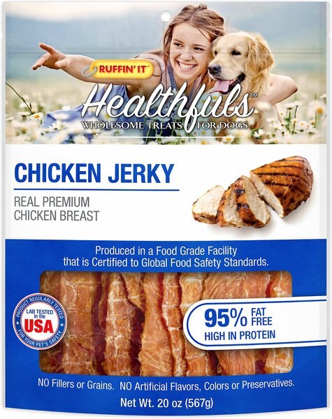 RUFFIN' IT Healthfuls Chicken Jerky Dog Treats