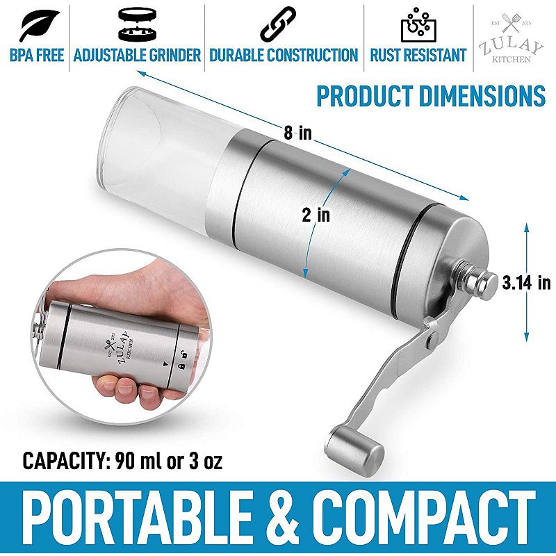 Manual Coffee Grinder With Foldable Handle