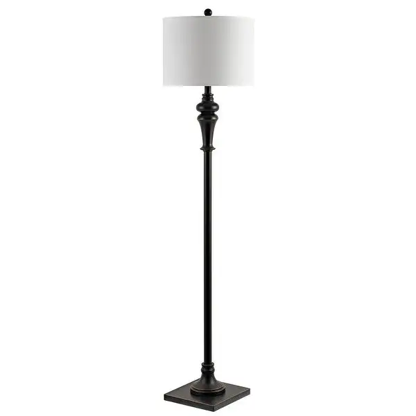 SAFAVIEH Lighting 61-inch Norla Antique Black LED Floor Lamp - 14