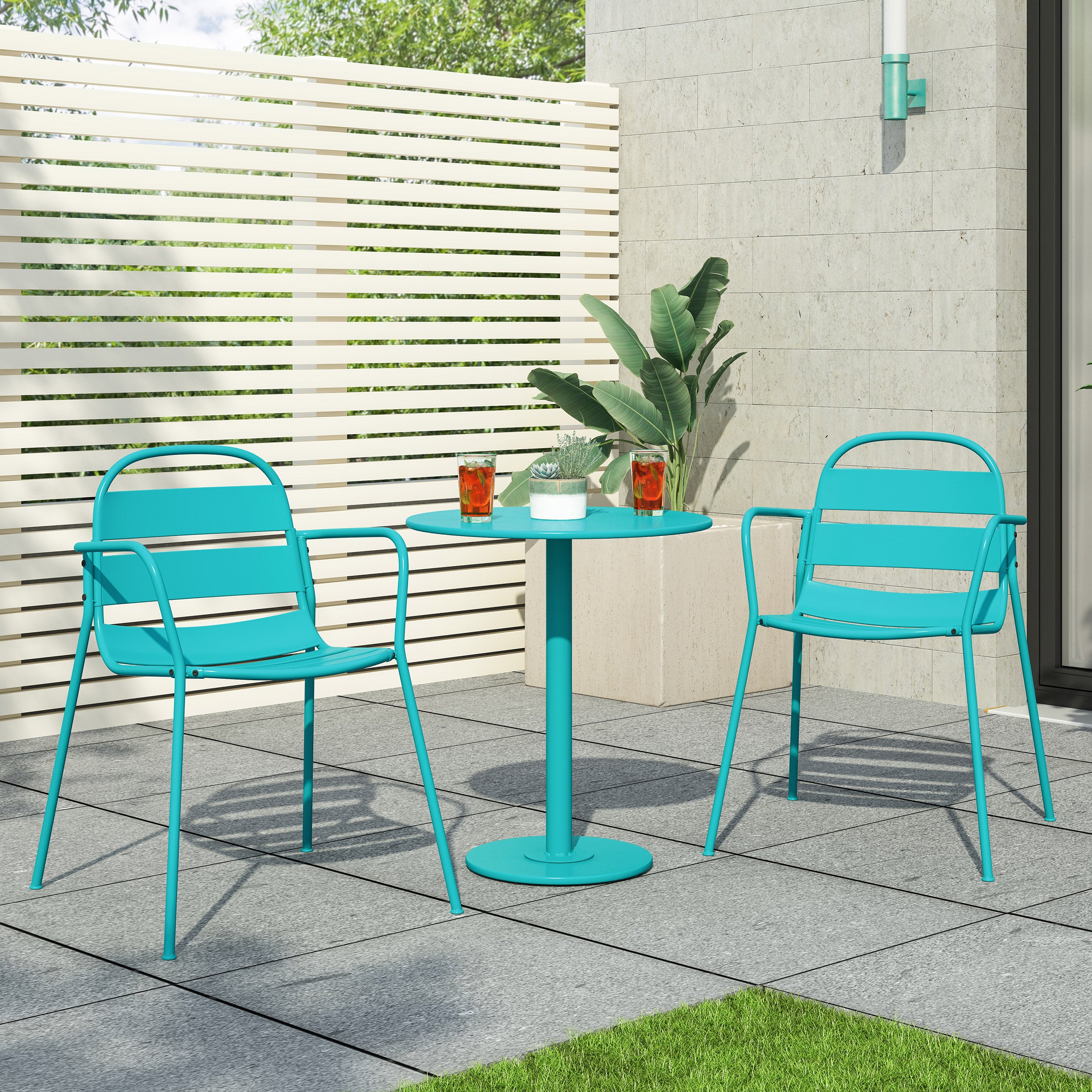 Keairns Outdoor 3 Piece Bistro Set