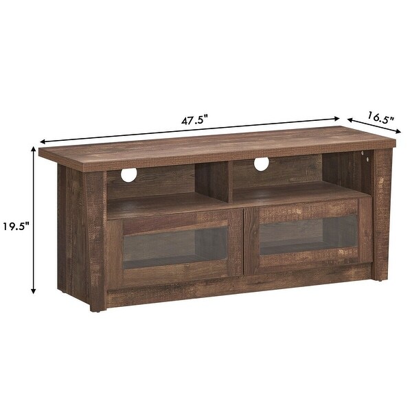 TV Stand Entertainment Center Hold up with 2 Shelves - 47.5