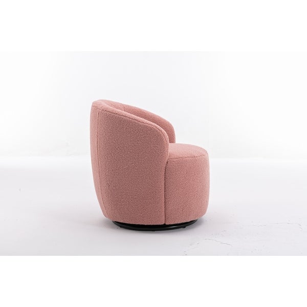 25inch Small Upholstered Fabric Swivel Accent Armchair