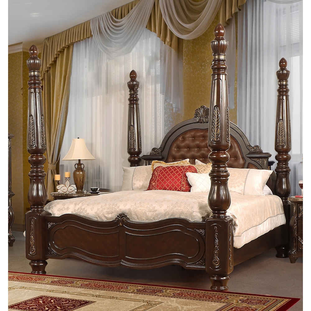 New Classic Furniture Gweni Brown Poster Bed