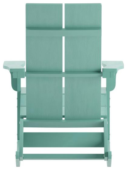 Finn Set of 2 Outdoor Rocking Adirondack Chair Rust Resistant Hardware   Contemporary   Outdoor Rocking Chairs   by Pot Racks Plus  Houzz
