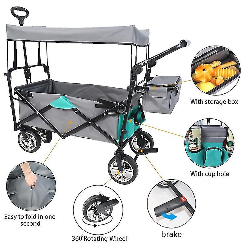 Hot Selling Camping Trolley Trolley Folding Station Wagon Trolley Foldable Outdoor Multifunctional Station Wagon