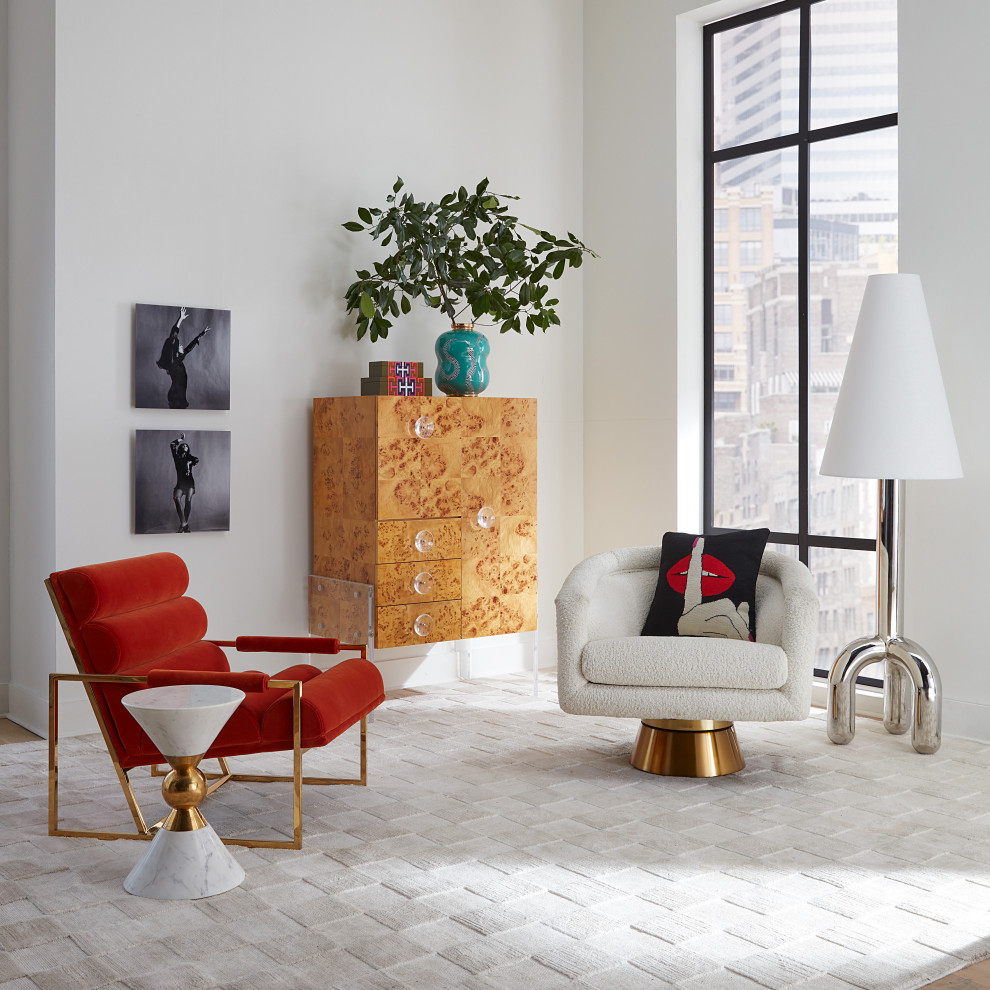 Bacharach Swivel Chair   Modern   Armchairs And Accent Chairs   by Jonathan Adler  Houzz