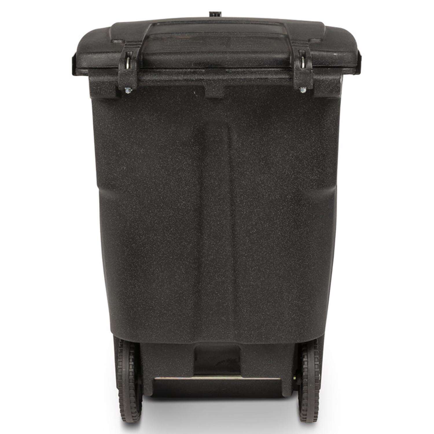 Toter Bear Tough 96 Gallon Outdoor Garbage Can with Wheels and Locking Lid