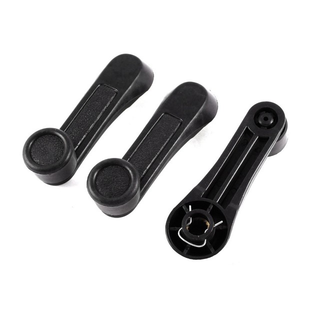 Unique Bargains Universal Car Automobile Window Winder Hand Crank Handles Black 3 Pcs