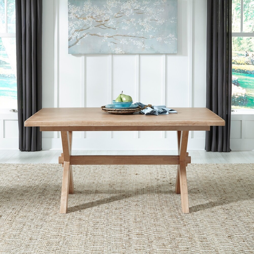 Homestyles Cambridge Off White Wood Dining Table   60\