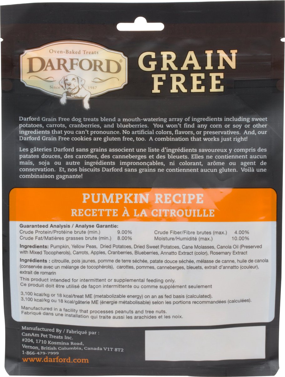 Darford Grain-Free Baked Pumpkin Recipe with Mixed Vegetables Dog Treats