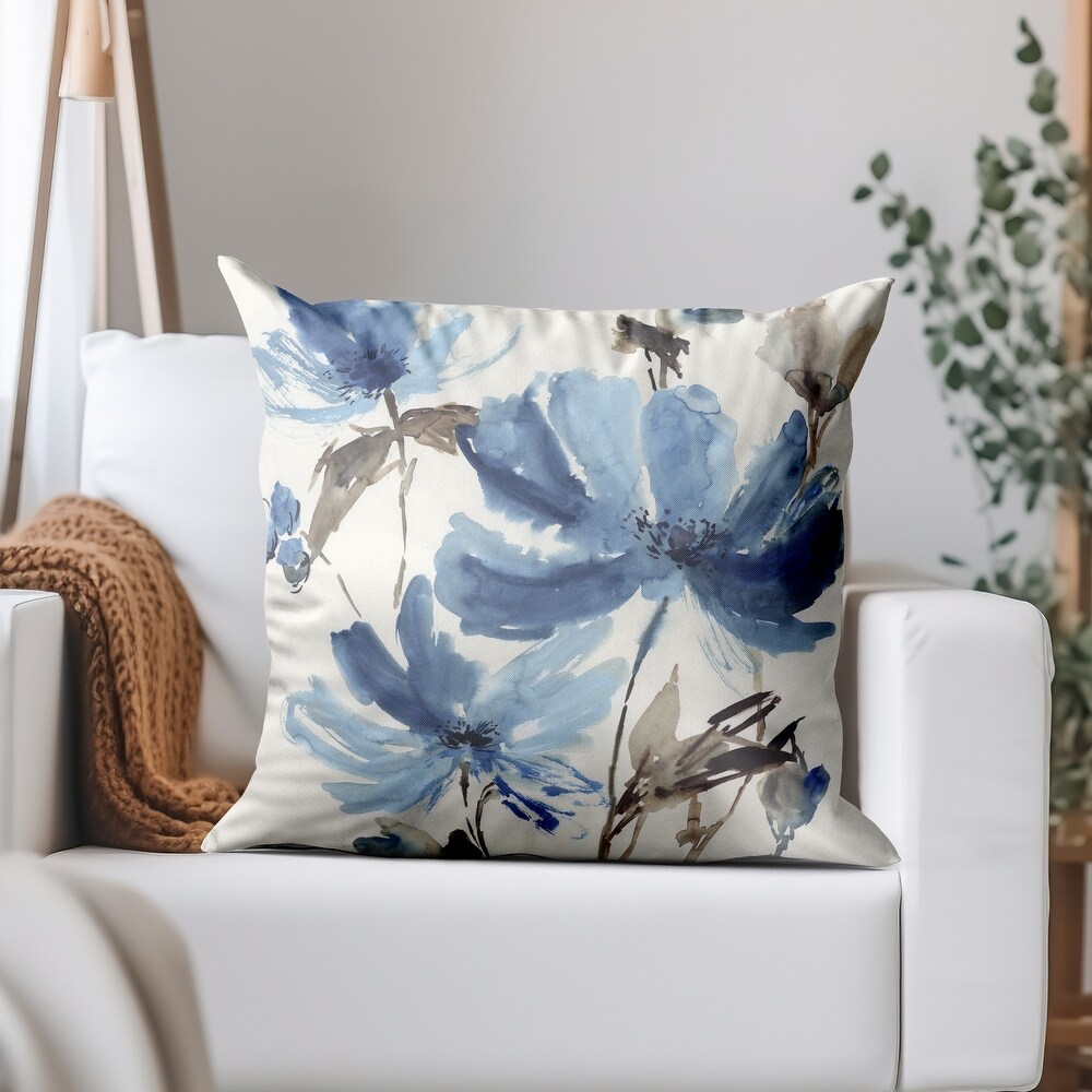 Blissful Blue   Decorative Throw Pillow