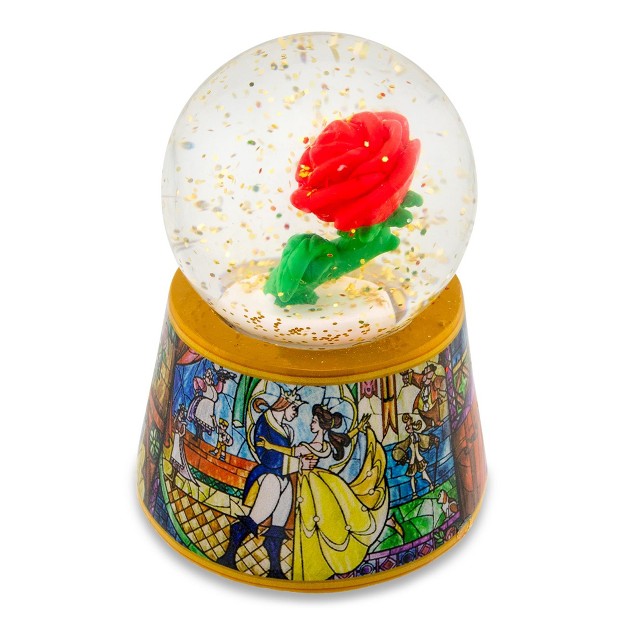 Disney Beauty And The Beast Mini Light up Snow Globe 2 5 Inches Tall