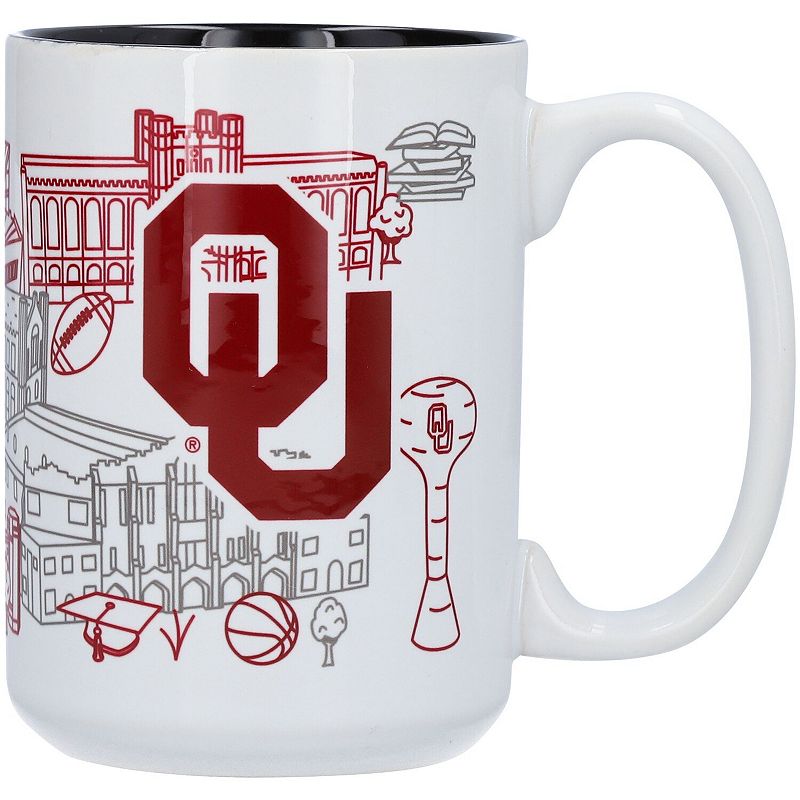 Oklahoma Sooners 15oz. Campus Line Art Mug