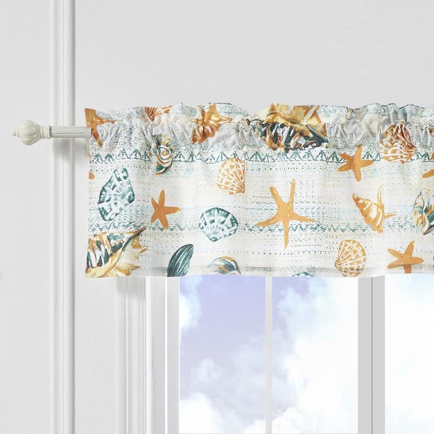 Rod Pocket Window Valance 84 quot X 16 quot Ocean