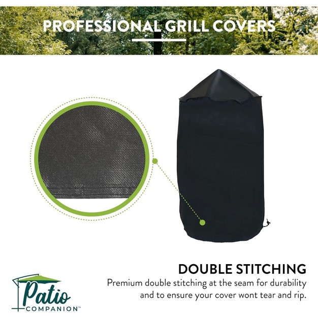 Patio Companion Professional Grill Cover 5 Year Warranty Heavy grade Uv Blocking Material Waterproof And Weather Resistant