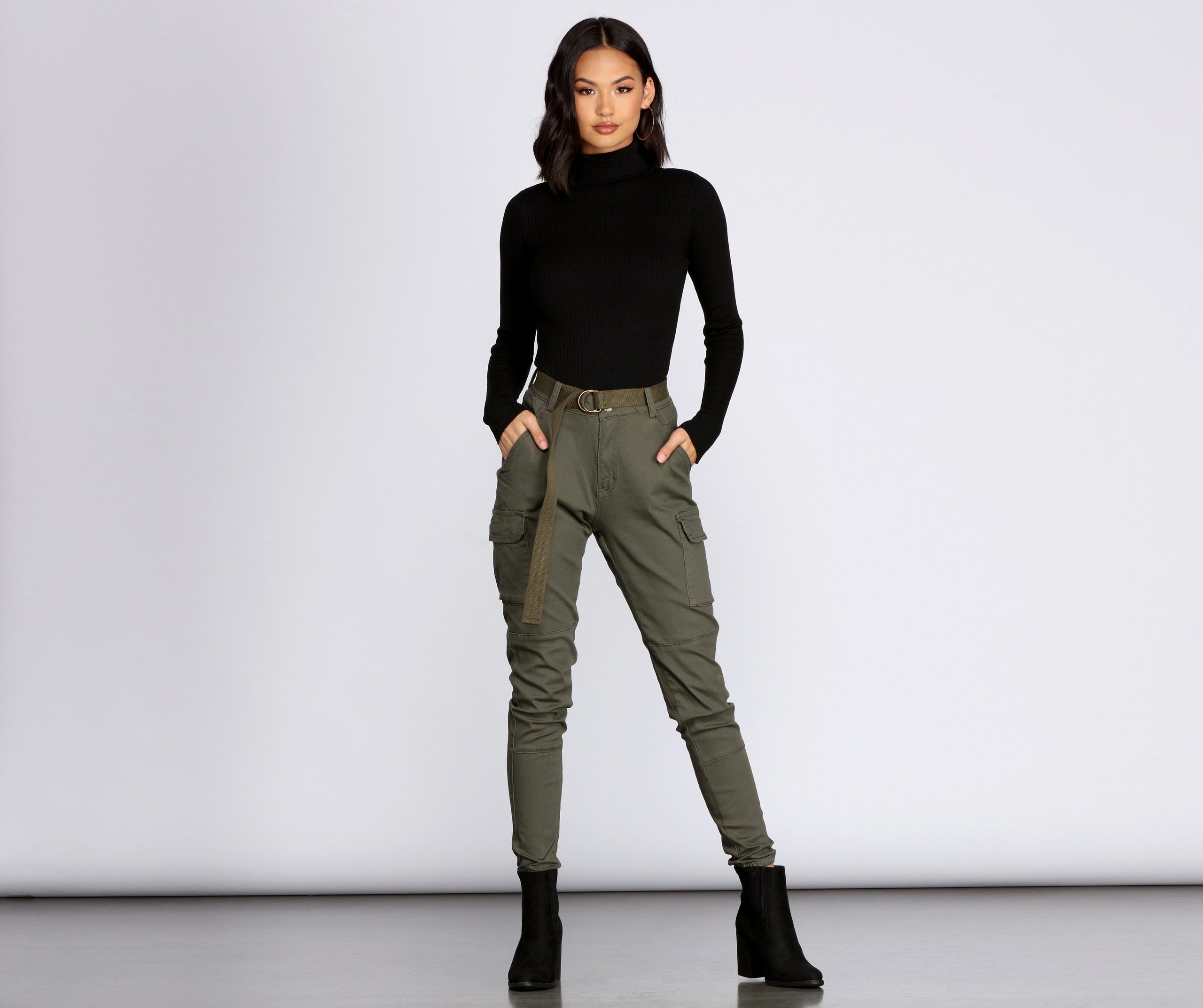 Cutie In Charge Cargo Joggers